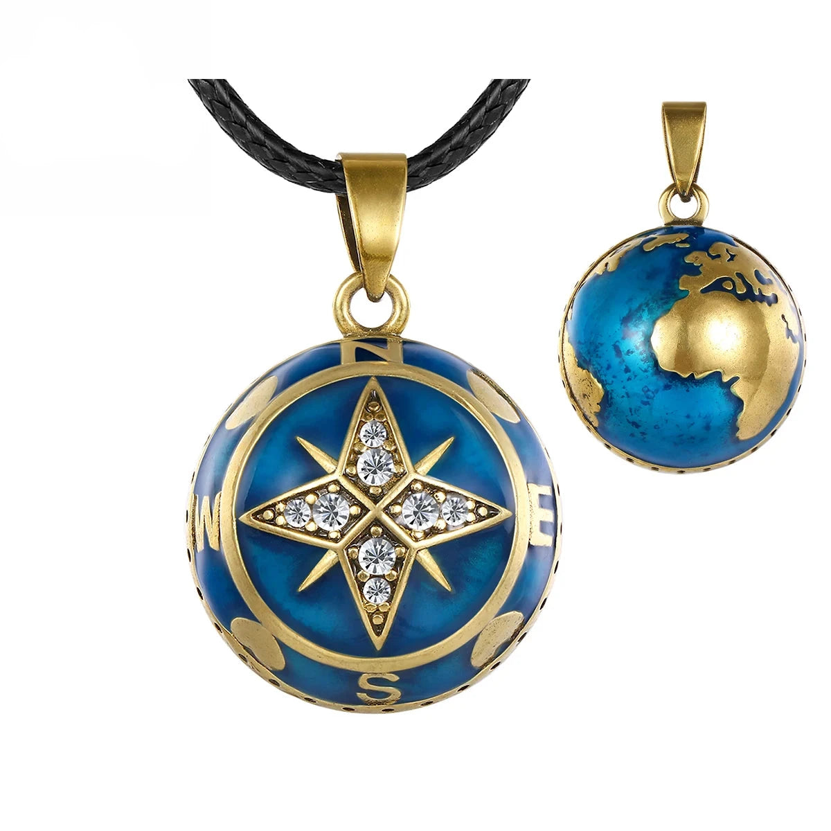 Bola-de-Grossesse-Eudora 20mm Harmony Ball Compass Earth Pendant Pregnancy Bola Angel Caller Baby Wishing Chime Ball Necklace Women Jewelry GIft-BolaMom 🤰