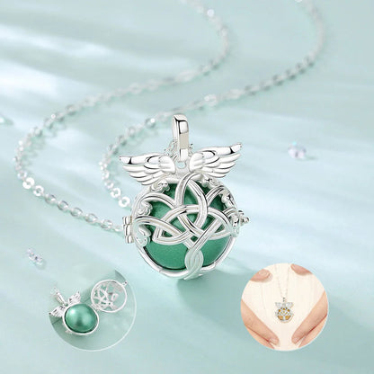 Bola-de-Grossesse-Eudora 20mm Harmony Ball Wing Tree of LifePendant Pregnancy Bola Angel Caller Baby Wishing Chime Ball Necklace Women Jewelry-BolaMom 🤰