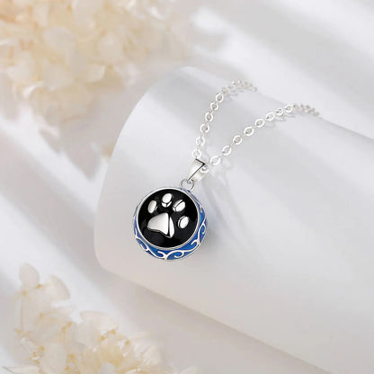 Bola-de-Grossesse-Eudora Harmony Ball Cat Dog Footprint Necklace Pregnancy Bola Angel Caller Pendant Fashion Maternity Jewelry for Women Gifts-BolaMom 🤰