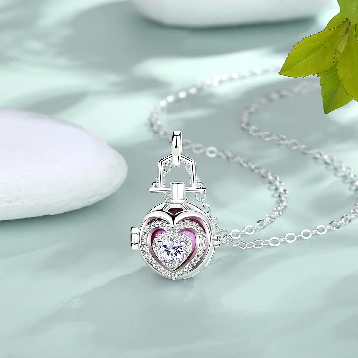 Bola-de-Grossesse-Eudora Harmony Ball 16 MM Heart Crystal Open Cage Pendant pregnancy bola ball Fit Inner Boll Baby Chime Bola DIY Women Jewelry-BolaMom 🤰