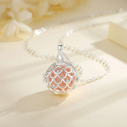 Bola-de-Grossesse-Eudora 18 mm Harmony Ball fish scale cage pendant necklace fashion jewelry ladies gifts K447N18-BolaMom 🤰