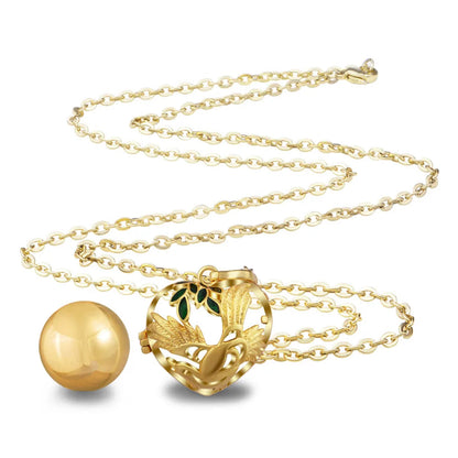 Bola-de-Grossesse-Gold Color Angel Caller Pendant Eudora Harmony Ball Mexcian Bola Engelsrufer Pregnant Women Colorful Belly Bola Pendant Jewelry-BolaMom 🤰