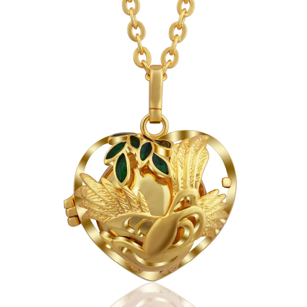 Bola-de-Grossesse-Gold Color Angel Caller Pendant Eudora Harmony Ball Mexcian Bola Engelsrufer Pregnant Women Colorful Belly Bola Pendant Jewelry-BolaMom 🤰