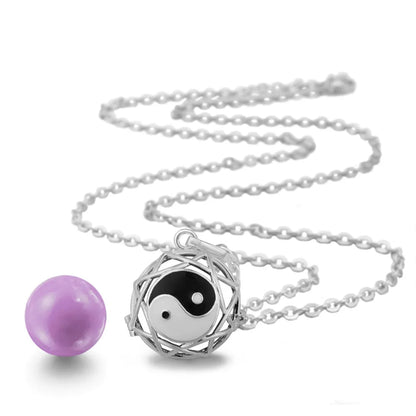 Bola-de-Grossesse-Eudora Harmony Ball National Pattern Yin&Yang Tachi Pendant Engelsrufer Pingente Bijoux Schmuck Mexico Bola Necklace 20mm Cage-BolaMom 🤰