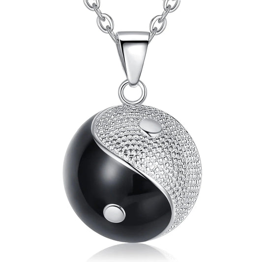 Bola-de-Grossesse-Eudora Harmony Ball Tai Chi Yin Yang Pendant Necklace Pregnancy Chime Bola Angel Caller Fine Maternity Jewelry for Women's Gift-BolaMom 🤰