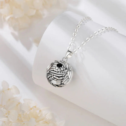 Bola-de-Grossesse-Eudora Harmony Ball Tai Chi Yin Yang Pendant Necklace Pregnancy Chime Bola Angel Caller Fine Maternity Jewelry for Women's Gifts-BolaMom 🤰