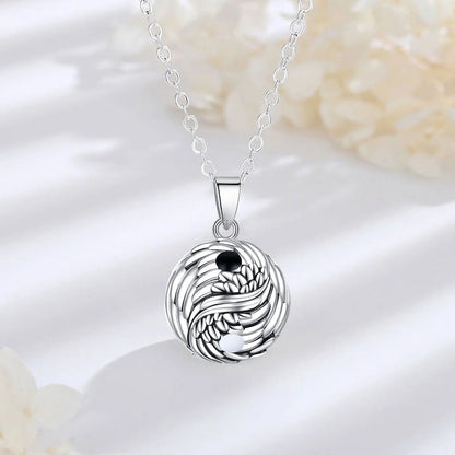 Bola-de-Grossesse-Eudora Harmony Ball Tai Chi Yin Yang Pendant Necklace Pregnancy Chime Bola Angel Caller Fine Maternity Jewelry for Women's Gifts-BolaMom 🤰