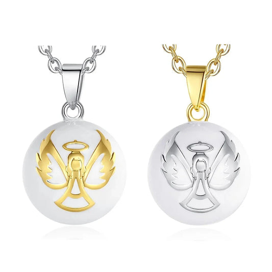 Bola-de-Grossesse-Eudora 20mm Harmony Ball Angel Pendant Pregnancy Bola Angel Caller Baby Wishing Chime Ball Necklace Fine Jewelry for Women Gift-BolaMom 🤰