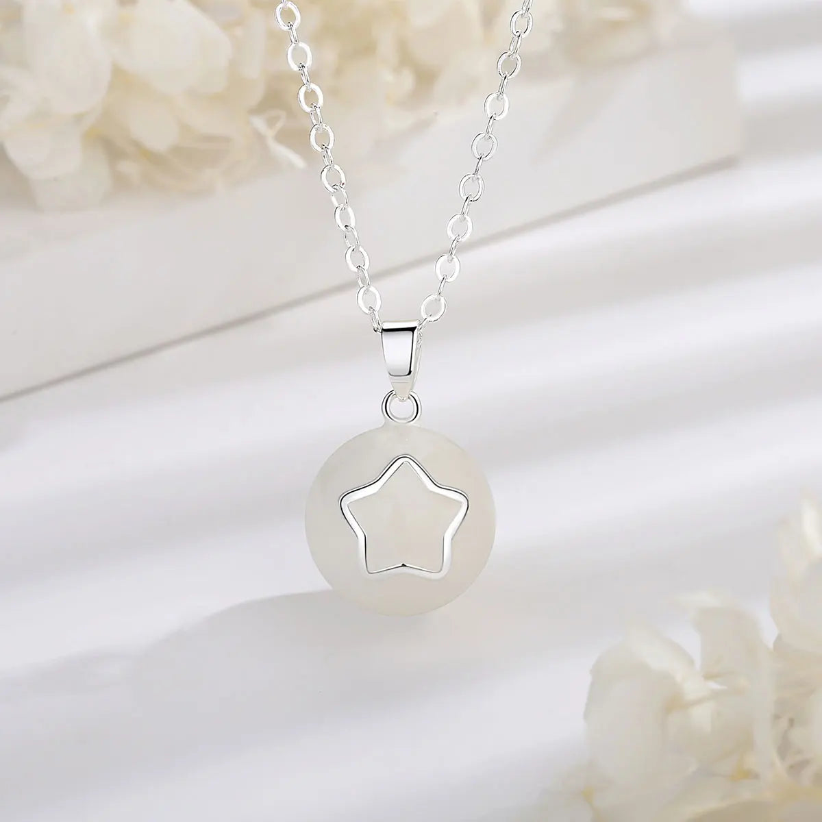 Bola-de-Grossesse-Eudora 20mm Star Mexican Bola Harmony Chime Ball elegant Pregnancy Pendant Necklace for Women Fashion Jewelry gift N14NB368-BolaMom 🤰